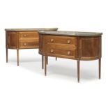 PAIR OF MAHOGANY BUFFETS FRANCE