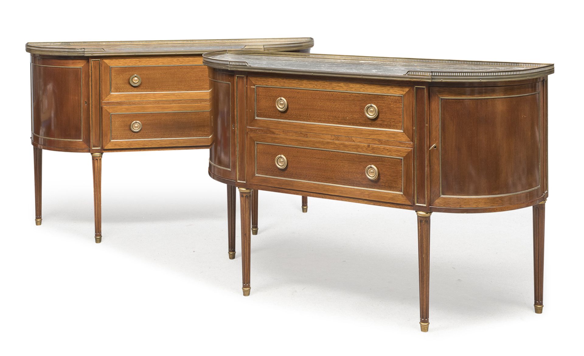 PAIR OF MAHOGANY BUFFETS FRANCE