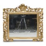 GILTWOOD MIRROR PROBABLY FLORENCE