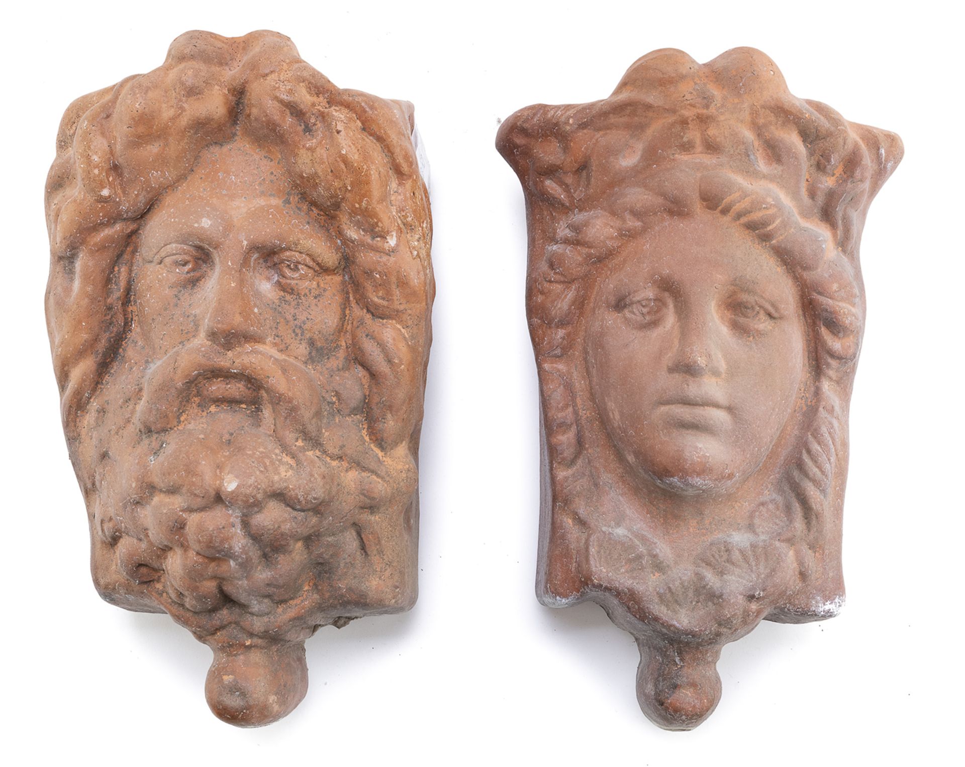 PAIR OF WALL VASES ARCHAEOLOGICAL STYLE