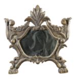 MIRROR IN SILVERED WOOD