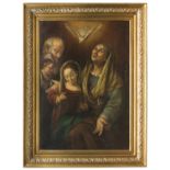 OIL PAINTING OF THE VIRGIN EARLY 19TH CENTURY