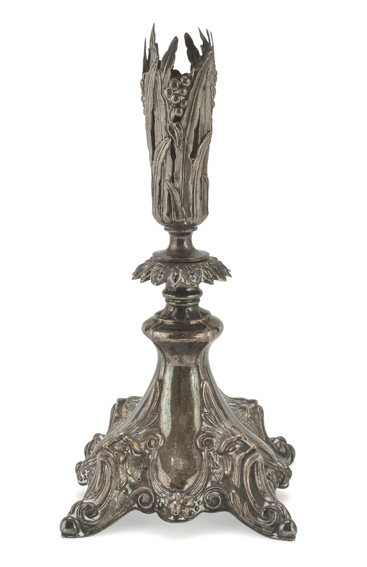 SILVER-PLATED CANDLESTICK ITALY