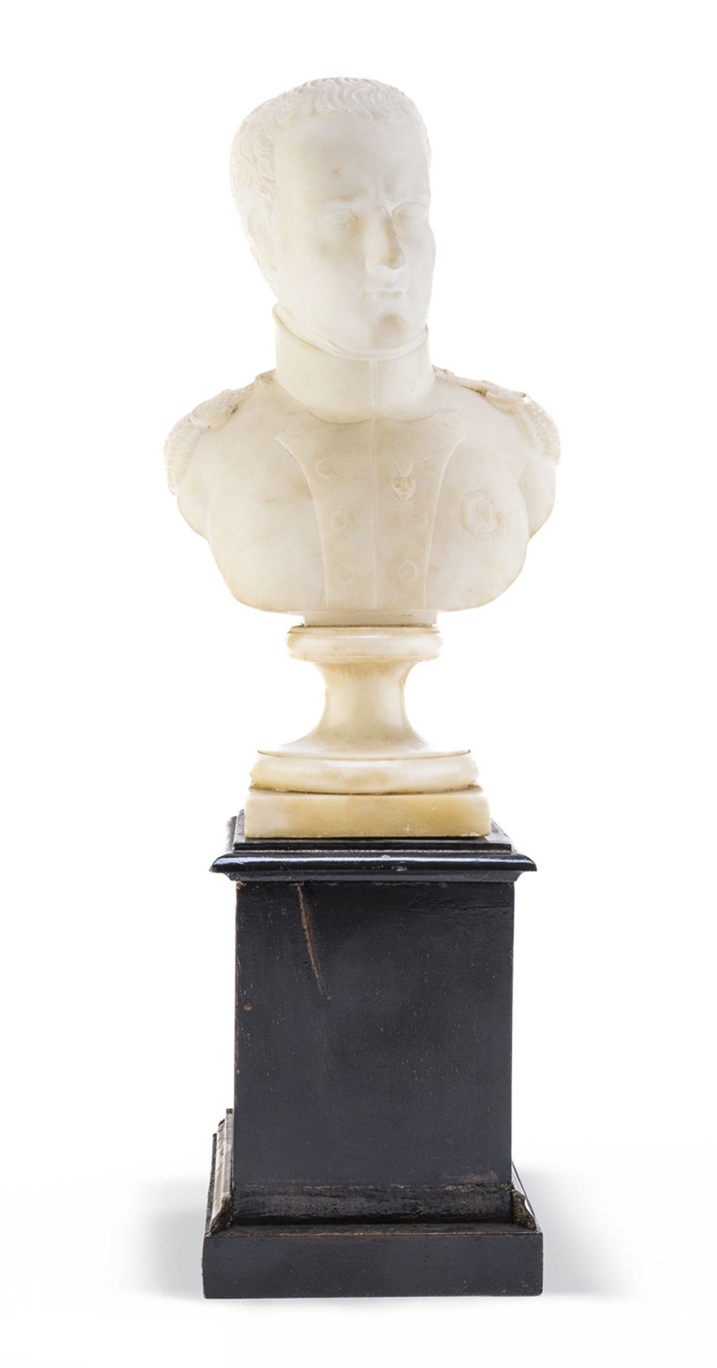 SMALL ALABASTER BUST OF NAPOLEON 19th CENTURY