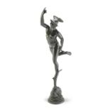 ITALIAN BRONZE MERCURY SCULPTURE 19TH CENTURY