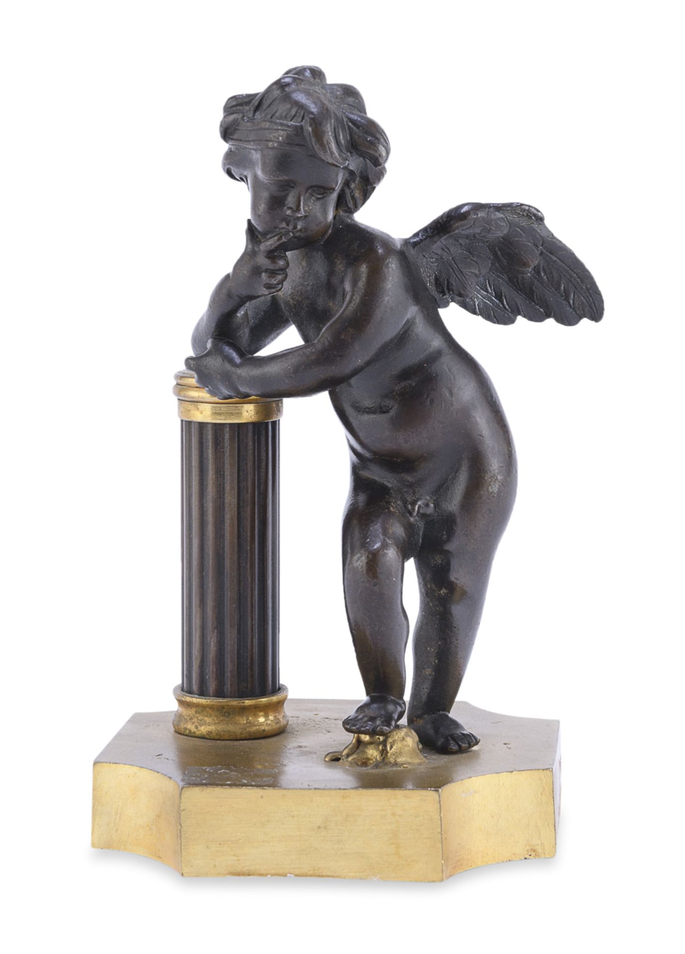 BRONZE CUPID SCULPTURE EMPIRE PERIOD