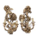 PAIR OF GILTWOOD APPLIQUES 20TH CENTURY