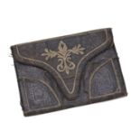 LEATHER DOCUMENT HOLDER PROBABLY NAPLES 18TH CENTURY