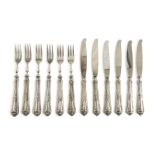 ELEVEN PIECES OF DESSERT CUTLERY ITALY EARLY 20TH CENTURY