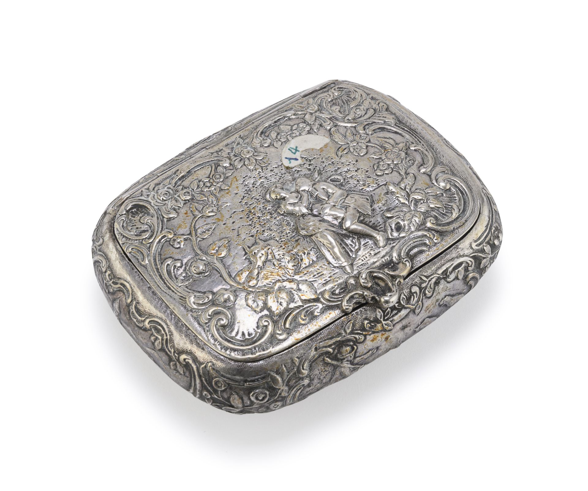 BEAUTIFUL SILVER TOBACCO BOX FRANCE EARLY 19TH CENTURY