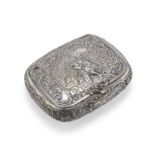 BEAUTIFUL SILVER TOBACCO BOX FRANCE EARLY 19TH CENTURY