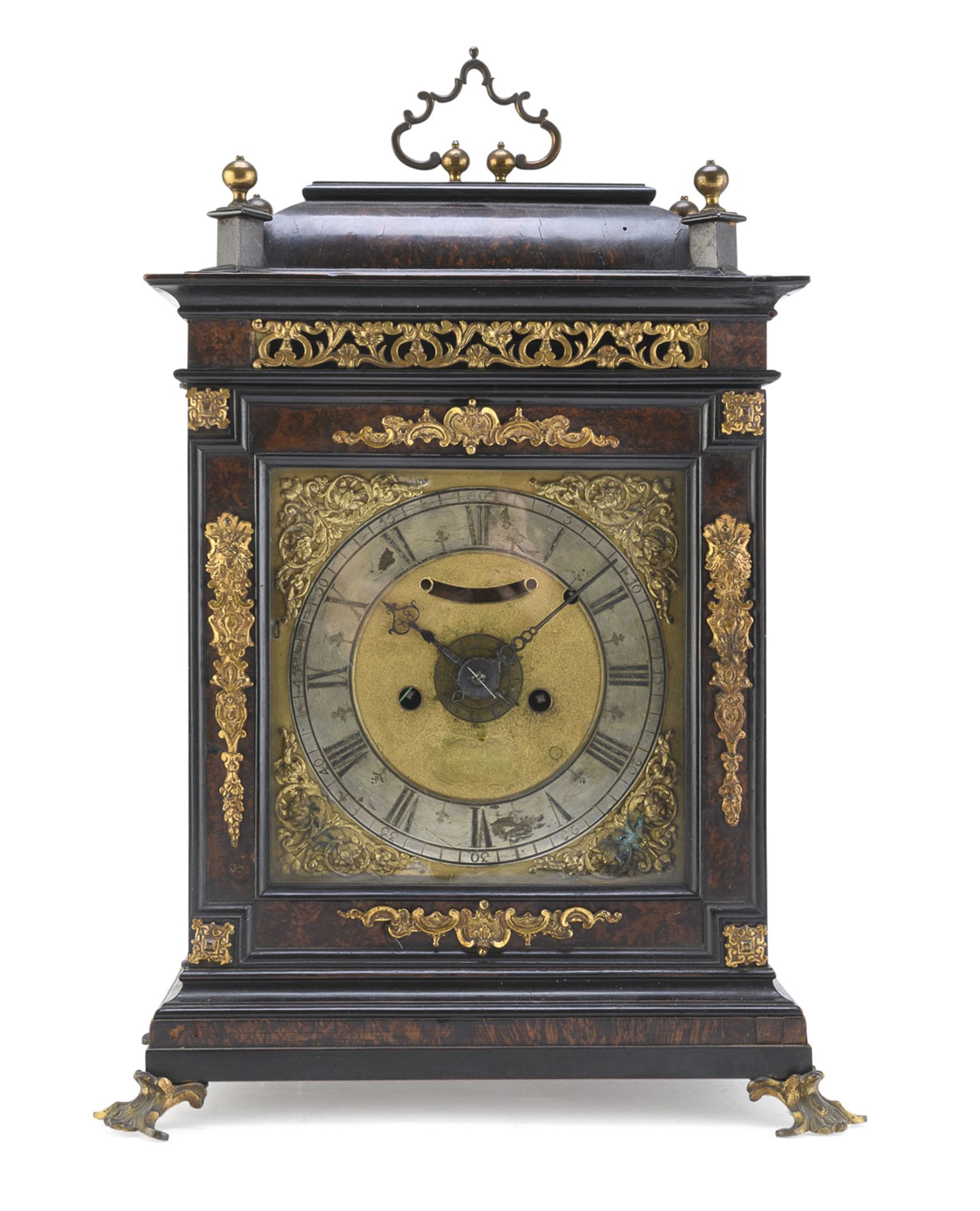 IMPORTANT TABLE CLOCK PELLEGRINO AMOROSI ROME 18TH CENTURY