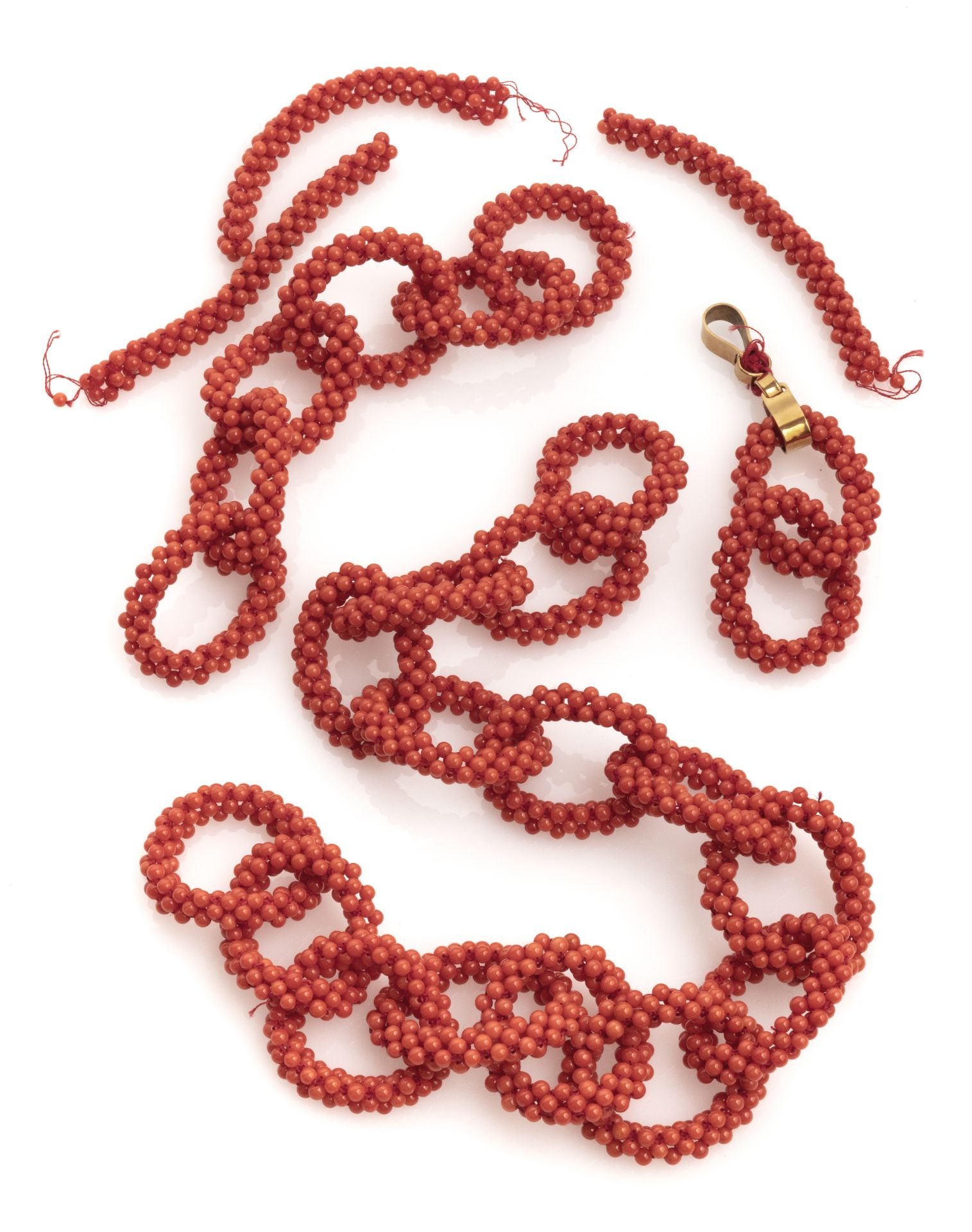 REMAINS OF RED CORAL NECKLACE