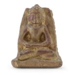 A BURMA STONE SCULPTURE DEPICTING BUDDHA EARLY 20TH CENTURY.