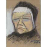 PASTEL DRAWING OLD WOMAN BY TATO