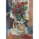 OIL PAINTING OF RED ROSES BY FRANCO PATUZZI 1968