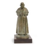 BRONZE SCULPTURE OF POPE JOHN XXIII BY FRANCESCO MESSINA