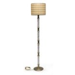 BRASS AND GLASS FLOOR LAMP MURANO 1960s