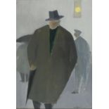 OIL PAINTING OF A MAN BY FRANCO VILLORESI 1951