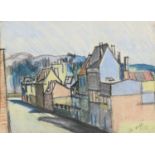 PASTEL DRAWING OF PARIS BY ANTONIO VANGELLI 1940s