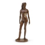 BRONZE SCULPTURE OF BEATRICE DI FRANCESCO MESSINA 1968