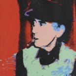 SILKPRINT PORTRAIT OF MAN RAY BY ANDY WARHOL 1974