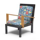 RATIONALIST ARMCHAIR ATTRIBUTED TO GINO LEVI MONTALCINI 1940s