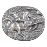SILVER BAS-RELIEF BY PERICLE FAZZINI
