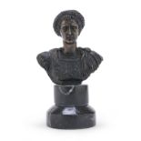 BRONZE BUST OF EMPEROR LATE 19TH CENTURY