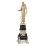 IVORY SCULPTURE OF SAINT FRANCIS GERMANY OR FRANCE 18TH CENTURY