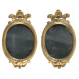 PAIR OF GILDED BRONZE MIRRORS 18th CENTURY