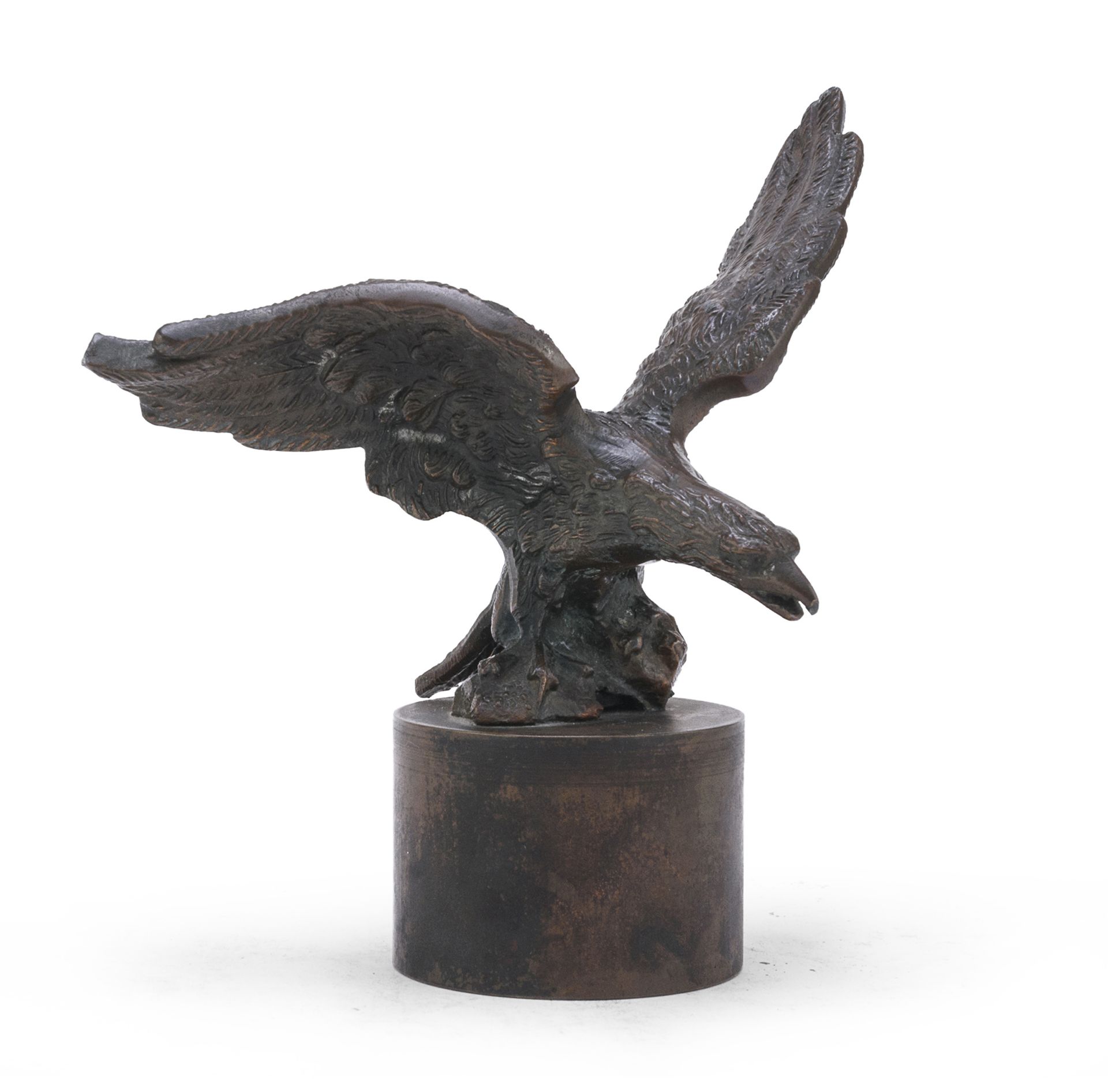 BRONZE EAGLE SCULPTURE 19TH CENTURY