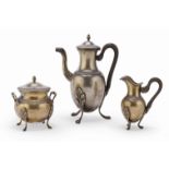 MIGNON TEA SET IN GILDED SILVER PARIS 1900