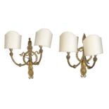 PAIR OF EMPIRE STYLE WALL LAMPS