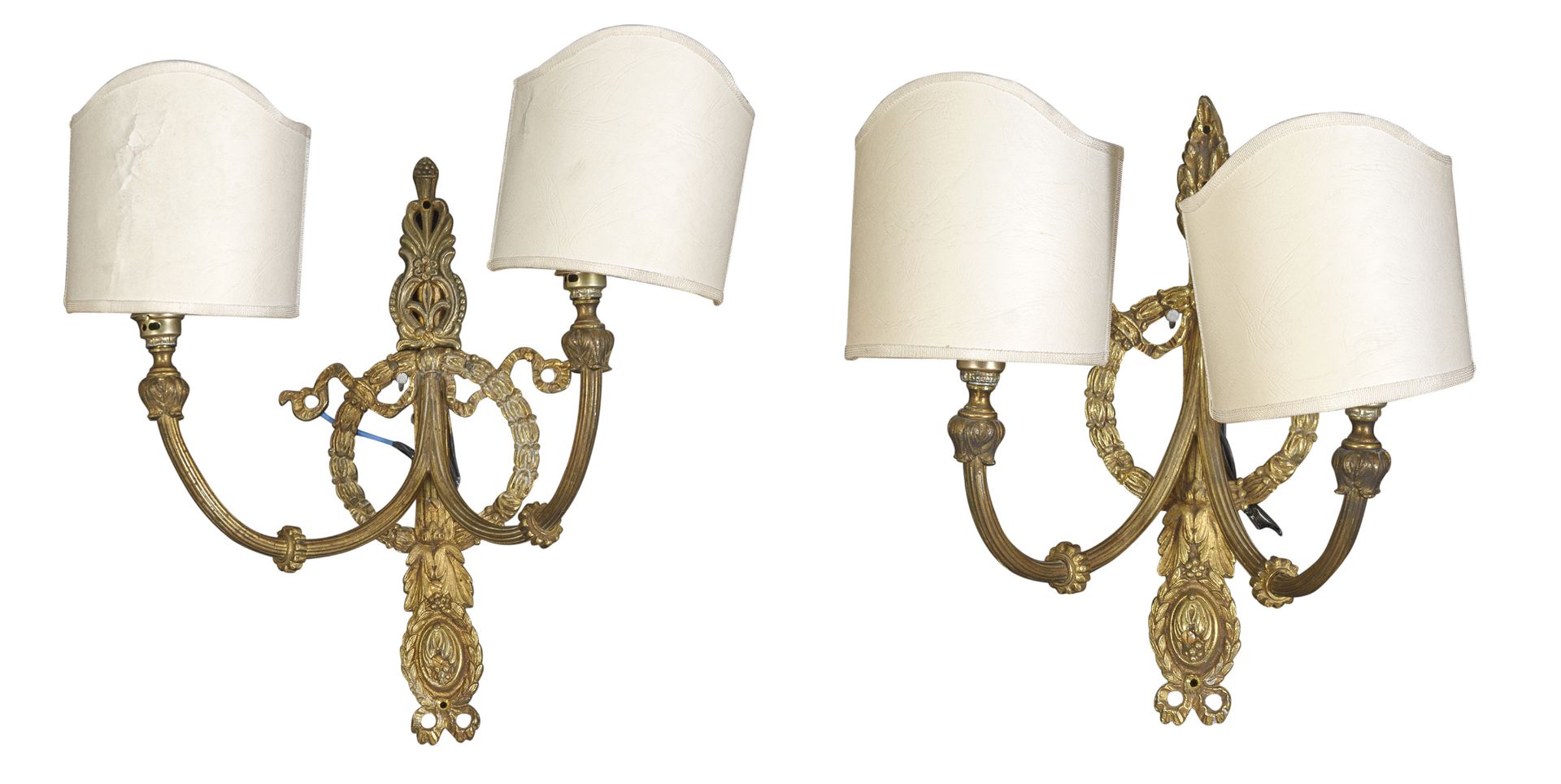PAIR OF EMPIRE STYLE WALL LAMPS