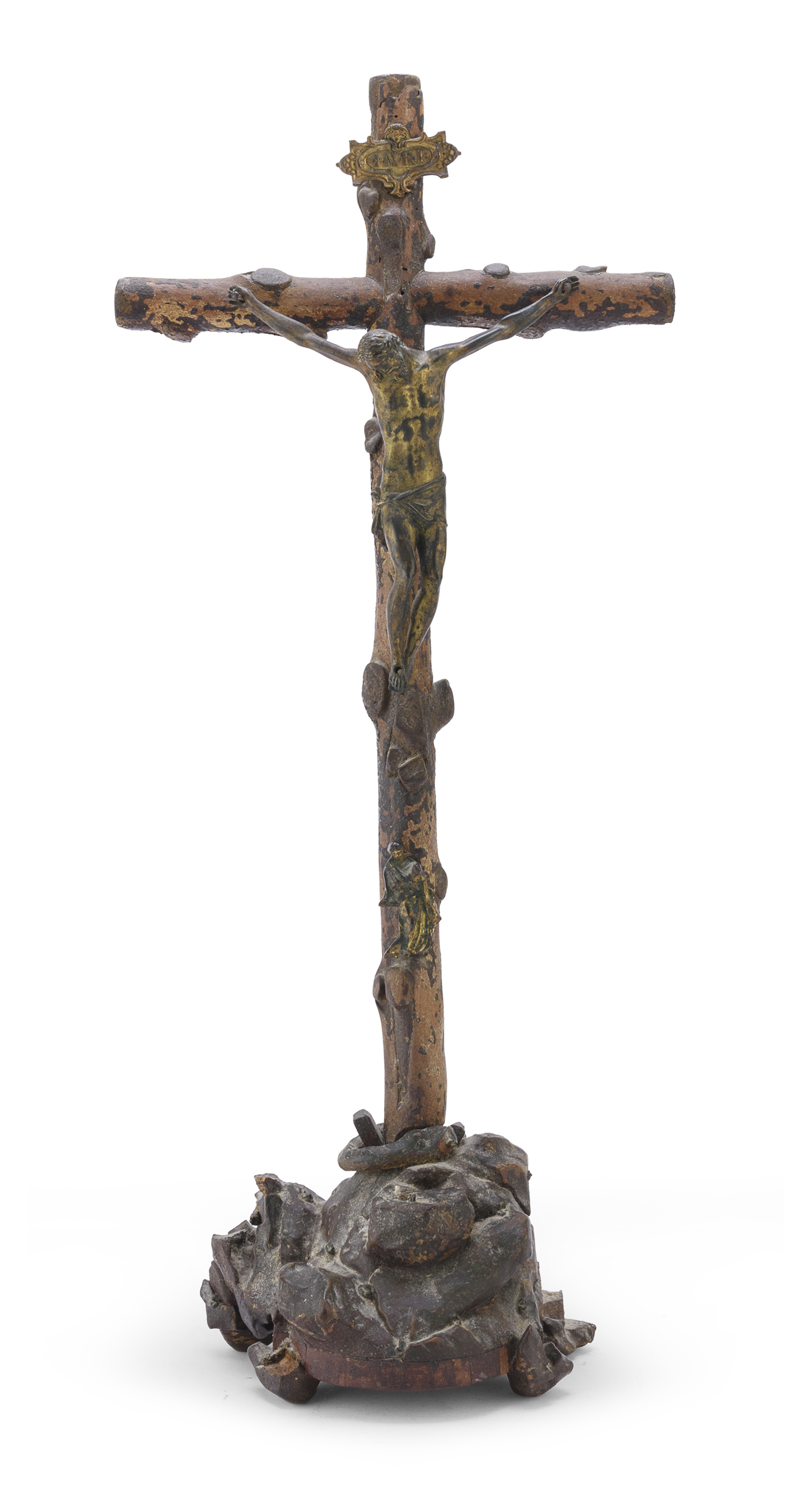 WOODEN CRUCIFIX 18th CENTURY