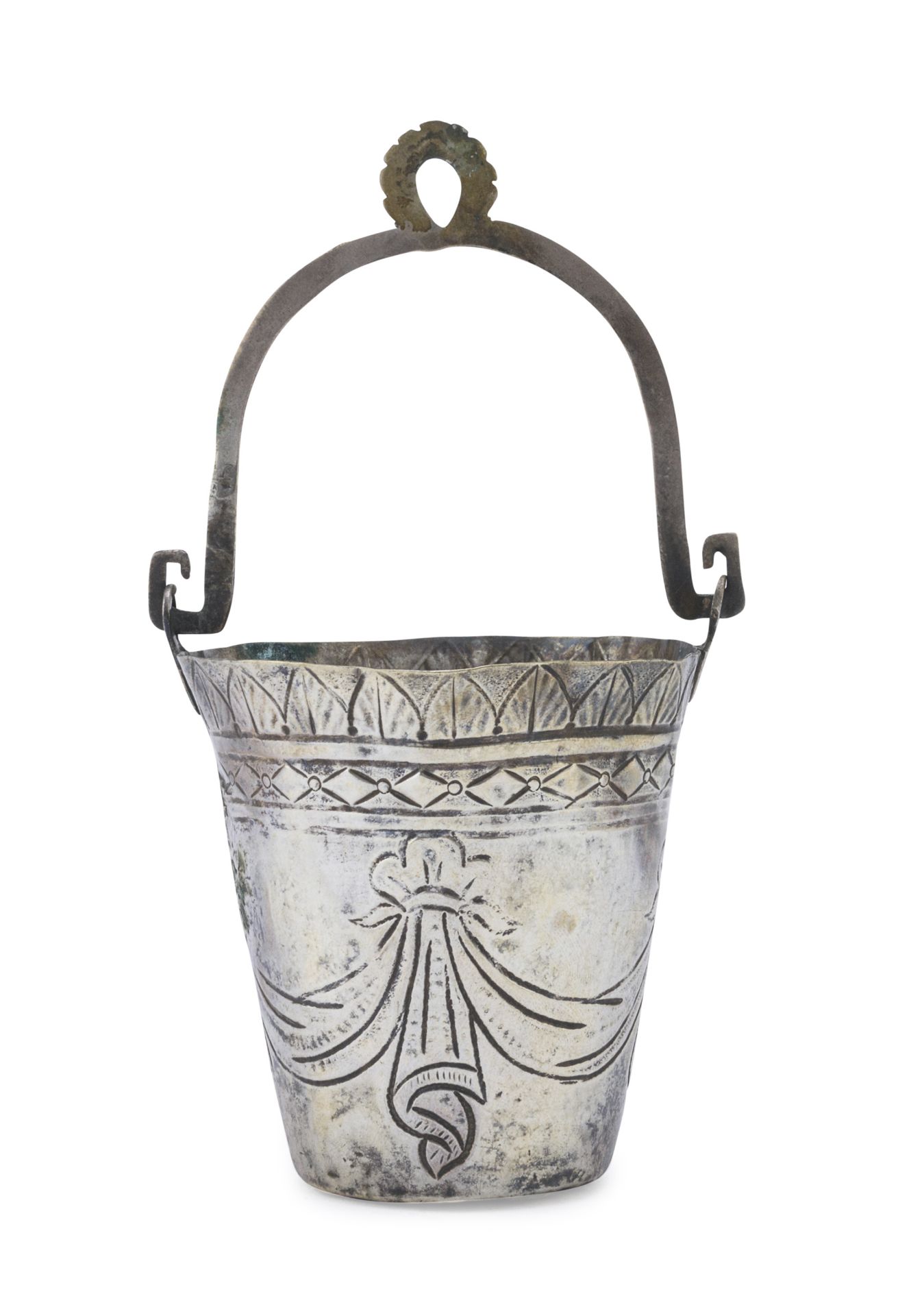 SILVER INCENSE BUCKET NAPLES 1830