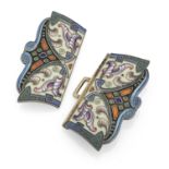 SILVER AND ENAMEL BUCKLE RUSSIA 1900 ca.