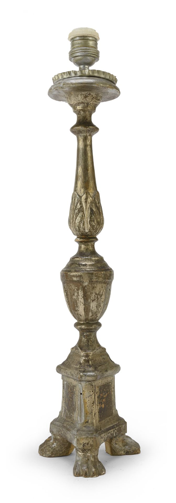 GILTWOOD CANDLESTICK LATE 18TH CENTURY