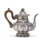 SILVER TEAPOT NAPLES 1840 ca.