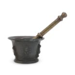 MORTAR WITH PESTLE 17th CENTURY