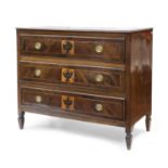 COMMODE IN ROSEWOOD NAPLES END OF THE LOUIS XVI PERIOD