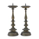 PAIR OF BRONZE CANDLESTICKS 18TH CENTURY