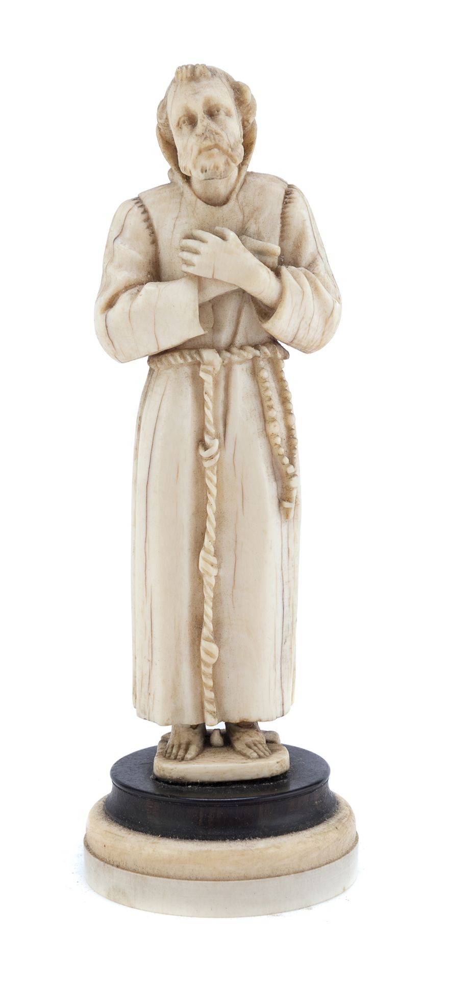 IVORY SCULPTURE OF ST FRANCIS 18TH CENTURY