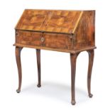 SMALL SECRETAIRE IN PURPLE EBONY WITH 18TH CENTURY ELEMENTS