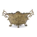 CACHEPOT IN GILDED METAL 19TH CENTURY