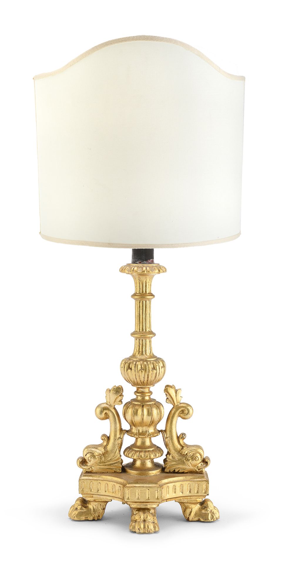 BEAUTIFUL CANDLESTICK IN GILTWOOD 19TH CENTURY