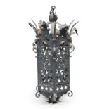 WROUGHT IRON CEILING LANTERN RENAISSANCE STYLE