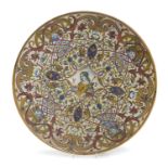 CERAMIC PLATE SANTARELLI GUALDO TADINO EARLY 20TH CENTURY