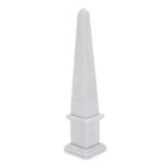 SMALL OBELISK IN WHITE MARBLE 20th CENTURY